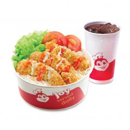 1 Cơm gà mắm tỏi + 1 Nước ngọt